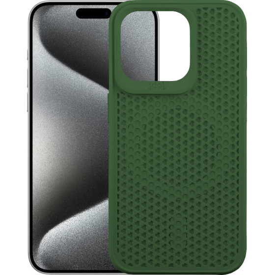 Idol 1991 ���� Iphone 15 Pro Max 6.7'' Mag Air Tpu Magsafe Camera Guard Dark GREEN