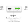 MediaRange 30W Gan Fast Charging Adapter (EU-Plug), 1x USB-C And 1x USB-A, USB-C(R) Power Delivery And Quick Charge enabled, White - (MRMA125)