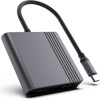Gembird USB-C To Hdmi + Dp adapter, 4K 60Hz, Black - (A-CM-HDMIFDPF-01)