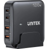 UNITEK Gan Network Charger - | 100W 2x USB-C 2x USB-A - (P1229ABK01-EU)