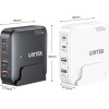 UNITEK Gan Network Charger - | 100W 2x USB-C 2x USB-A - (P1229AWH01-EU)