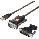 UNITEK Serial Cable Black 1.5 m Usb Type-A DB-9 - (Y-105A)