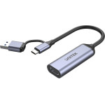 UNITEK Video Grabber USB-C/A, 4K Hdmi 1.4b - (V1167A)