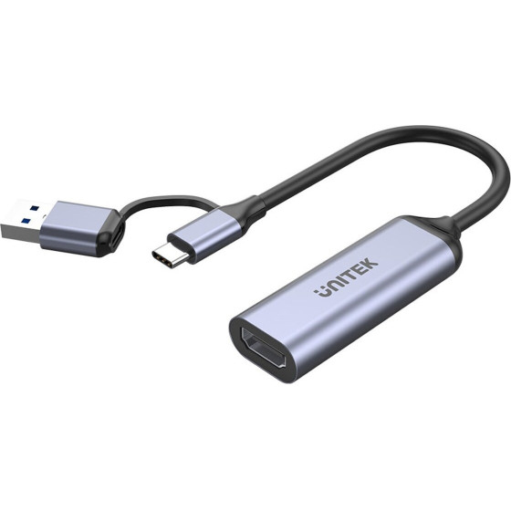 UNITEK Video Grabber USB-C/A, 4K Hdmi 1.4b - (V1167A)