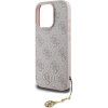 Guess 4G Charm Case For Iphone 16 Pro Tone On Tone Pink - (GUHCP16LGF4GCP)