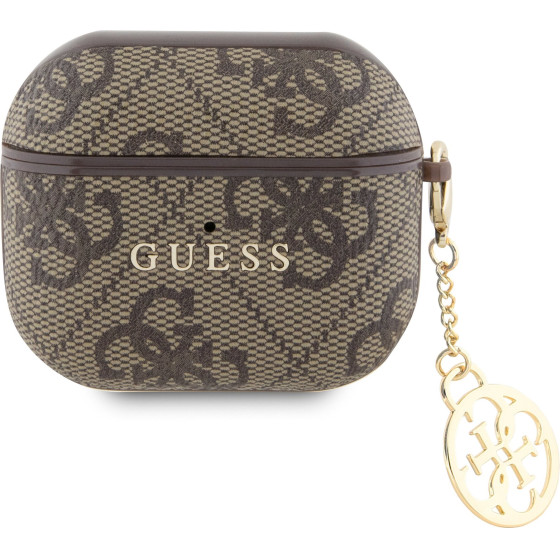 Guess 4G Pu Charm Case For Airpods 3 Brown - (GUOA3P4E4CDW)