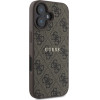 Guess Pu 4G Classic Logo Magsafe Case For Iphone 16 Plus Brown - (GUHMP16MG4GFROW)
