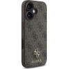 Guess Pu 4G Small Metal Logo Magsafe Case For Iphone 16 Plus Brown - (GUHMP16MP4SM4MW)