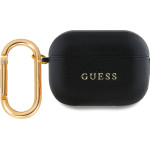 Guess Pu Grained Classic Logo Case For Airpods Pro 2 Black - (GUAP2PGUGMK)