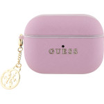 Guess Saffiano 4G Charm Case For Airpods Pro 2 Pink - (GUOAP2SAC4GMP)