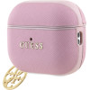 Guess Saffiano 4G Charm Case For Airpods Pro 2 Pink - (GUOAP2SAC4GMP)