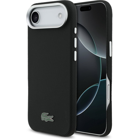 LACOSTE Iconic Petit Pique Metal Logo Magsafe Case For Iphone Air Black - (LCFCMP17MPLAK)