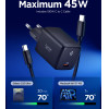 Spigen Essential 45W Wall Charger EE451EU, black - (ACH09474)