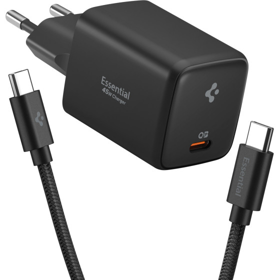 Spigen Essential 45W Wall Charger EE451EU, black - (ACH09474)