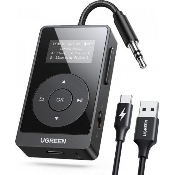 UGREEN Bluetooth Receiver / Transmitter BT503 (45492), Black