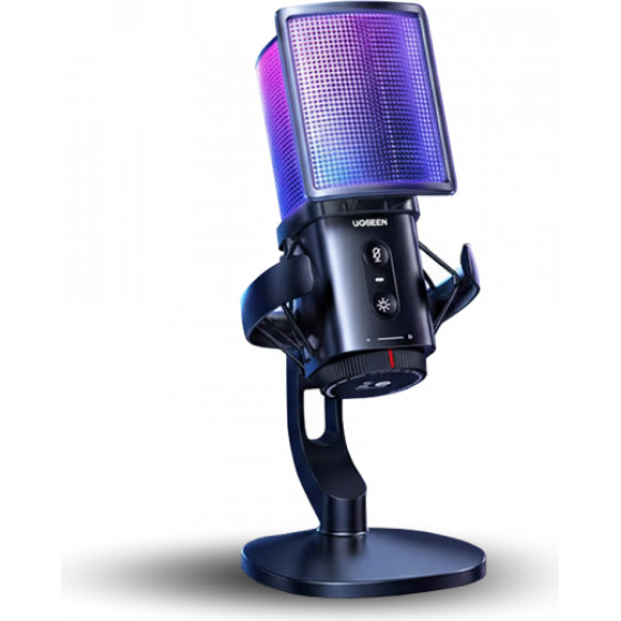 UGREEN Cardioid Microphone CM581 (65629), RGB, USB-C, 1.5m, Black