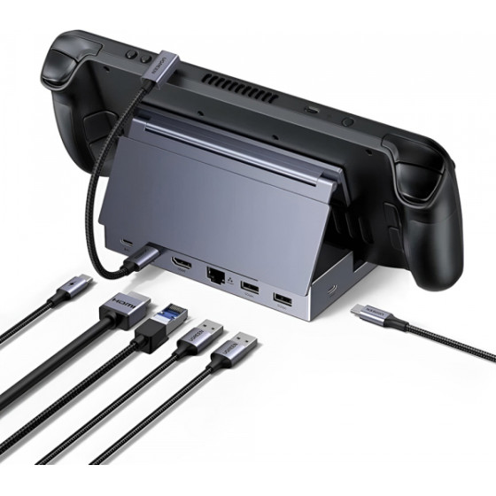 UGREEN Hub Stand Docking Station 75126 for Portable Console, Grey