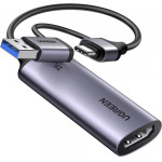UGREEN USB-A / USB-C to HDMI Video Adapter CM629 (15389), Grey