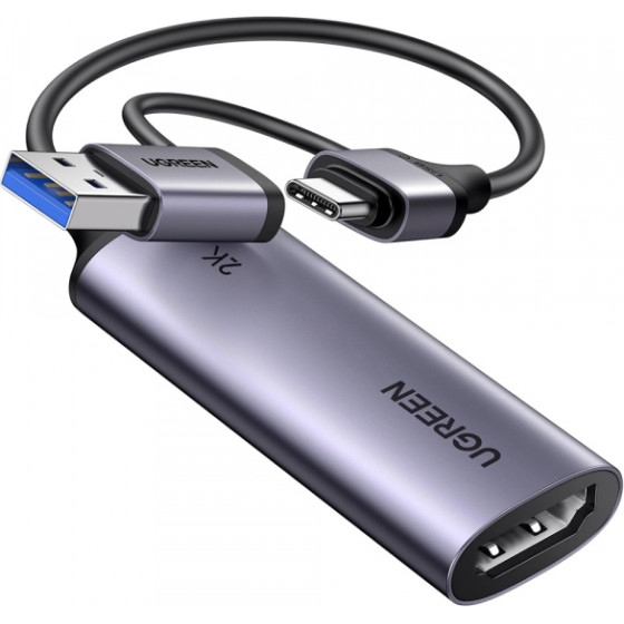 UGREEN USB-A / USB-C to HDMI Video Adapter CM629 (15389), Grey