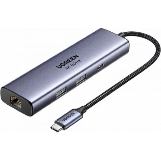 UGREEN USB-C Hub CM512 (75643), 6in1, Grey