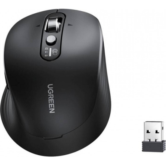 UGREEN Wireless Mouse M752 (75498B), 5000DPI, BT / Wi-Fi, Black