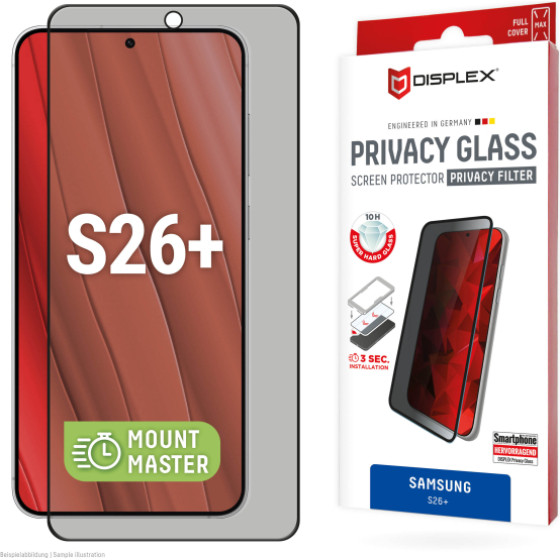 Displex Real Glass 3D Curved Samsung S26 Plus Privacy - (02234)
