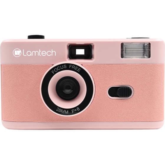 Lamtech 35mm Reusable Film Camera With Flash Pink - (LAM981012)