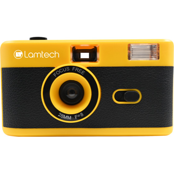 Lamtech 35mm Reusable Film Camera With Flash Yellow - (LAM981029)