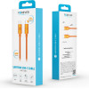 Forever Saffron Cable USB-C - USB-C 1,0 m 60W orange