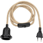 GloboStar WHIP �������� DIY ��������� �� ���������� �������, ����� 1 x E27, �������� On/Off & ����� AC 220-240V IP20 - ���� & ����� - �150 x �5.8 x �5.8cm - (77660)