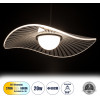 GloboStar Acrylica �������� �������� ��������� ������ Led 20W 2240lm 360� Ac 220-240V IP20 ����������� ����� Cct �� On/Off 2700K/4500K/6000K - Lumileds Smd Chip - ������� & ����� ��� - �40 x �40 x �6.5cm - 3 ������ ������� - (60974)