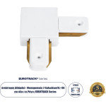 GloboStar ���������� L (��) - ����������� 2 �������� ��� ���� ��� ����� Eurotrack Ac 220-240V IP20 �6.5 x �6.5 x �1.7cm - Eurotrack System 1L+1N - ������������� - ����� - 5 ������ ������� - (60850)