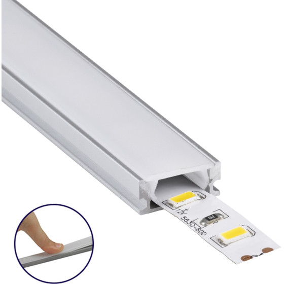 GloboStar ALP-Linear Surfabo ����������� ������ ���������� �� ����� ��������� ������ ������� ��� ������� Led IP20 - ����� & ����� - �300 x �1.6 x �0.7cm - ������ 5 �������� - (70805-3M)