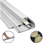 GloboStar ALP-STEP-Grip Stair ����������� ������ ���������� ������ ��� ������� ����������� �� ����� ��������� ������ ������� ��� ������� Led IP20 - ����� & ����� - �300 x �6 x �2.1cm - (70823-3M)
