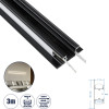 GloboStar ALP-WALL-Updown Concealed ����������� ������ ���������� ������ ��� ���������� ������ �������� Up & Down �� ����� ��������� ������ ������� ��� ������� Led IP20 - ����� & ����� - �300 x �5 x �1.7cm - (70845-3M)