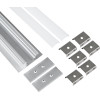 GloboStar ALP-WALL-Updown Concealed ����������� ������ ���������� ������ ��� ���������� ������ �������� Up & Down �� ����� ��������� ������ ������� ��� ������� Led IP20 - ����� & ����� - �300 x �5 x �1.7cm - (70844-3M)