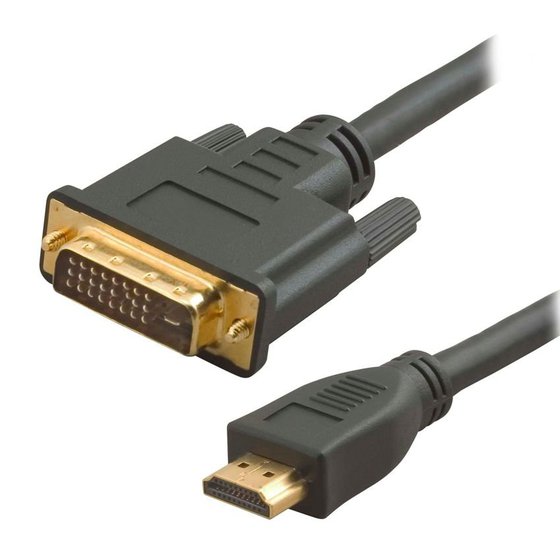POWERTECH ������� HDMI 19-PIN MALE �� DVI 24+1 MALE, 1.5M