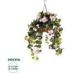 GloboStar Artificial Garden Begonia Hanging Plant ������� �������� ������������ ���� ������� �75 x �75 x Y80cm - (20639)