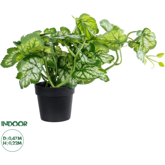 GloboStar Artificial Garden Begonia Plant ������������ ���� ������� �47 x �22cm - (20958)