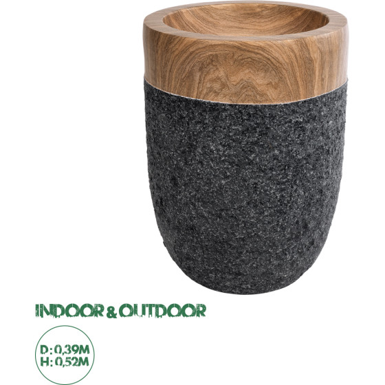 GloboStar Artificial Garden Bellagio ���������� ������������ ����������� ����� ������� - Flower Pot ����� �� ���� �39 x �52cm - (20744)