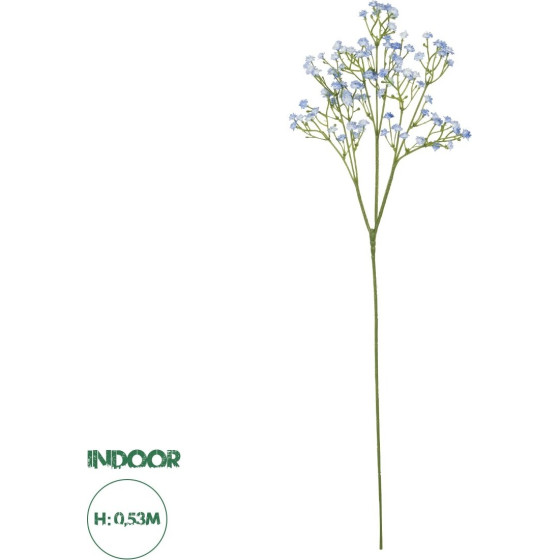 GloboStar Artificial Garden Blue Branch Baby Breath 21296 ������� ������������ ����� ���� ��������� Y53cm - (21365)