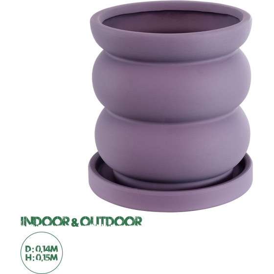 GloboStar Artificial Garden Bogota ������������ �������� ����� ������� - Flower Pot ��� �14 x �15cm - (20500)