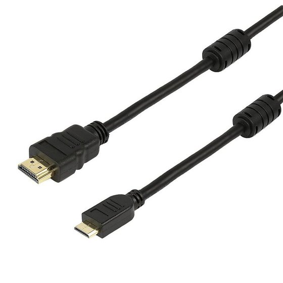 POWERTECH HDMI 19PIN �� HDMI MINI - 1.4V / 2F + WITH ETHERNET - 1.5M