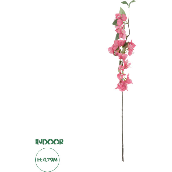 GloboStar Artificial Garden Bouganvillea Branch ������� ������������ ����� ������������ Y79cm - (20653)