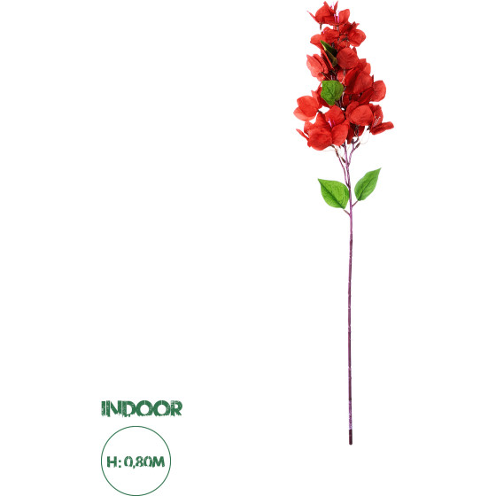 GloboStar Artificial Garden Bougauvillea Branch ������� ������������ ����� ������������� ������� �������� Y80cm - (20662)