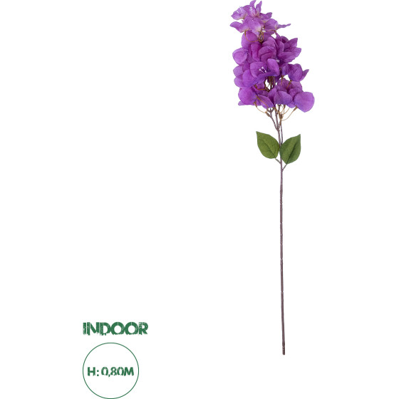 GloboStar Artificial Garden Bougauvillea Branch ������� ������������ ����� ������������� ��� Y80cm - (20661)