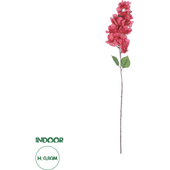 GloboStar Artificial Garden Bougauvillea Branch ������� ������������ ����� ������������� ���� Y80cm - (20658)