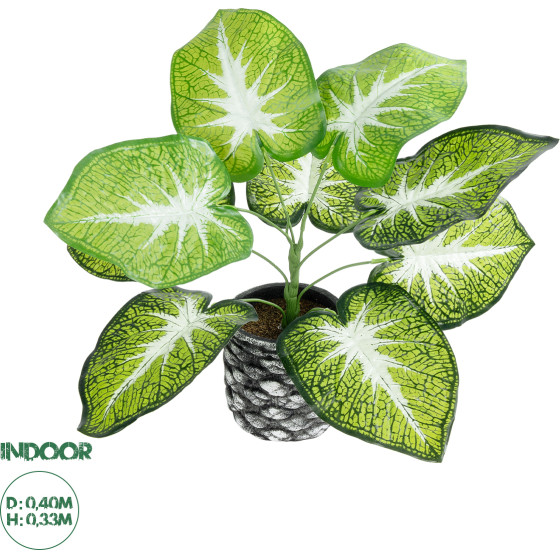 GloboStar Artificial Garden Caladium ������� ������������ ���� ������� ���� �40 x �33cm - (20890)