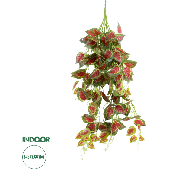 GloboStar Artificial Garden Coleus Hanging Branch ������� ������������ �������� ���� ������ �90cm - (20255)