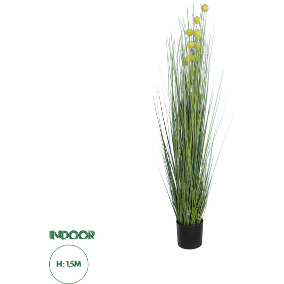 GloboStar Artificial Garden Craspedia Grass ������� ������������ ���� ��������� �150cm - (20112)